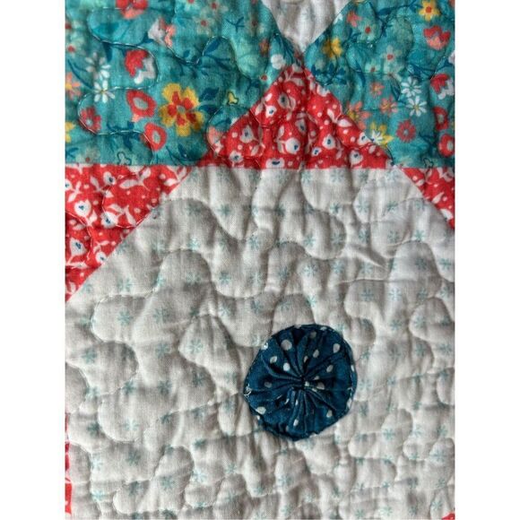 <Set Of 2> Pioneer Woman Vintage Star Quilted Sham shabby chic Cottagecore count - Picture 10 of 10